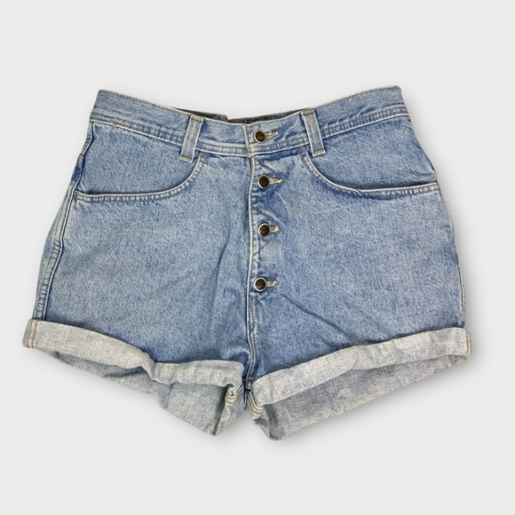 Vintage Santana 90s Y2K High Waisted Jean Shorts - Picture 1 of 5